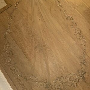 Eve Of Milady Beaded Veil with Intricate Embroidery